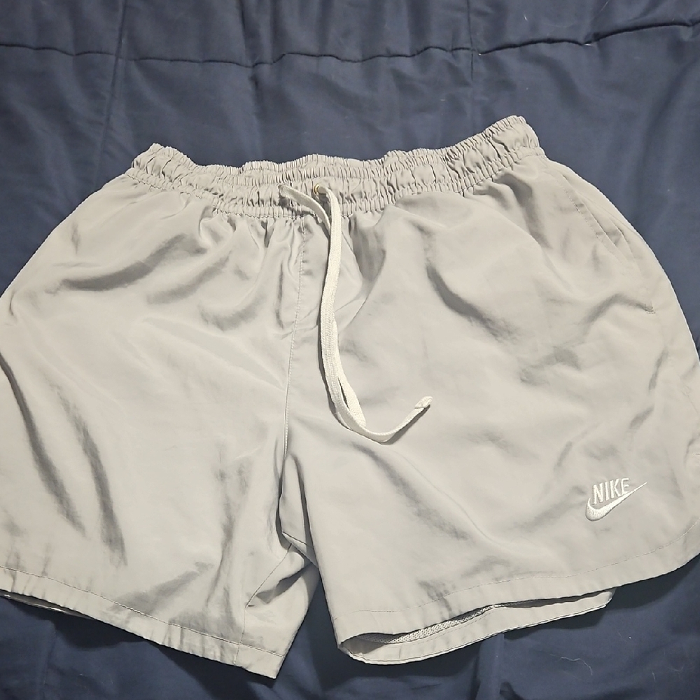 Nike Light Gray Sports Shorts